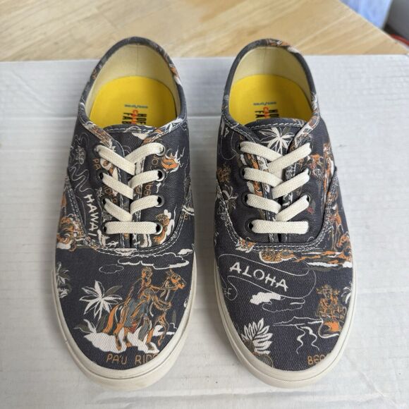 SEAVEES Legend Beachcomber Herringbone Twill Sneaker Casual Hawaii Big Kids 3 - Picture 2 of 11